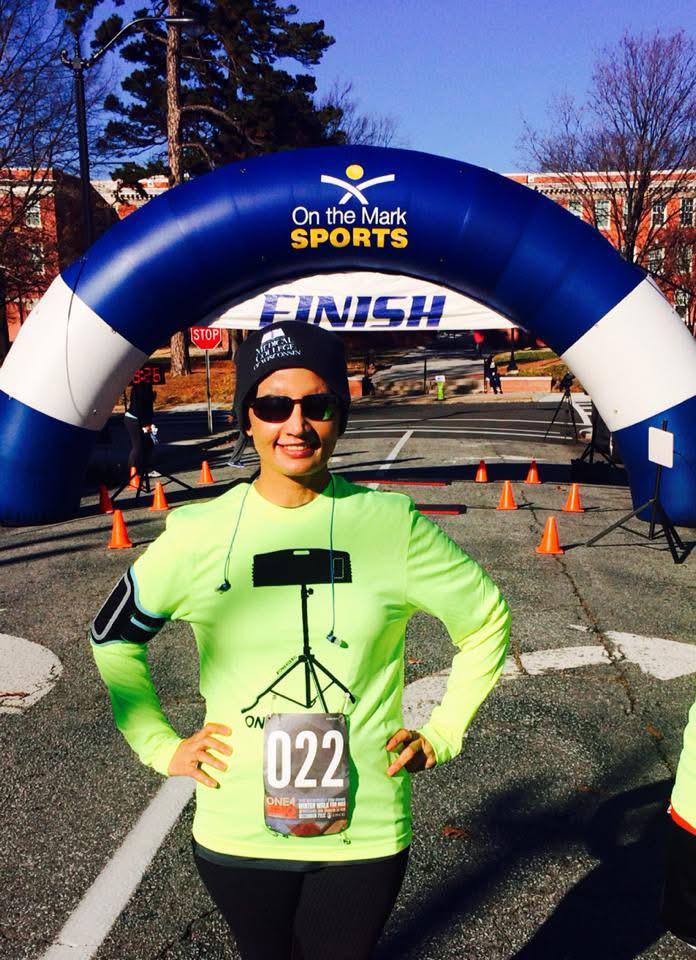 Dr. Samira Khan at a community run